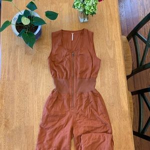 FREE people River Roads Quilted Jumpsuit